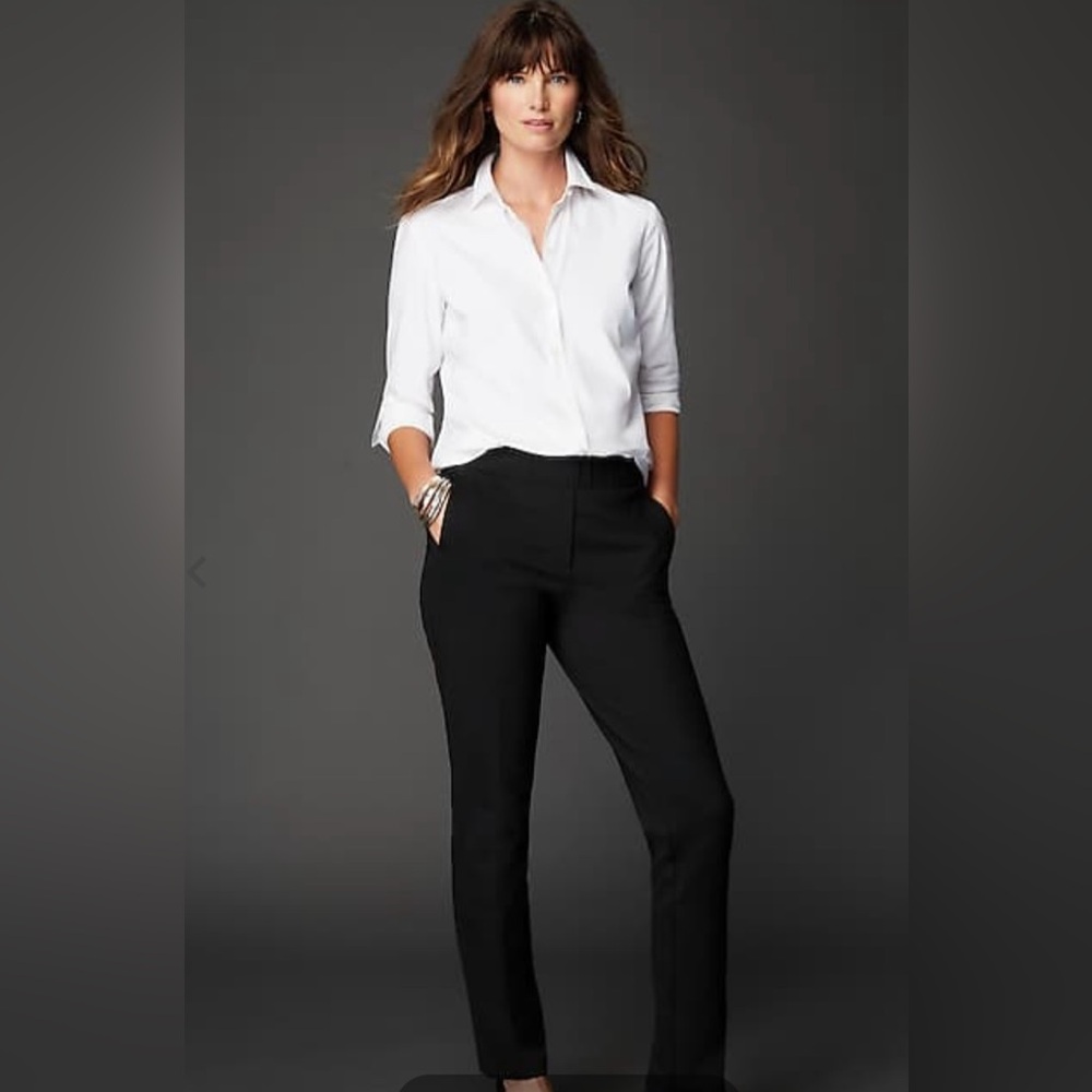 Ponte Welt-Pockets Slim-Leg Pants. Black size Petite Medium